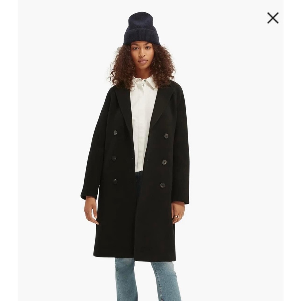 Scotch & Soda Double Breasted Wool Coat
